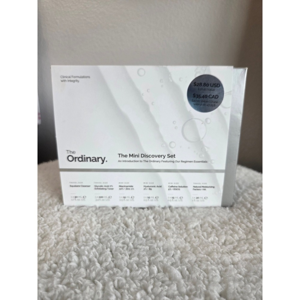 The Ordinary Mini Discovery Set 6-Piece Skincare Regimen Essentials Travel Kit